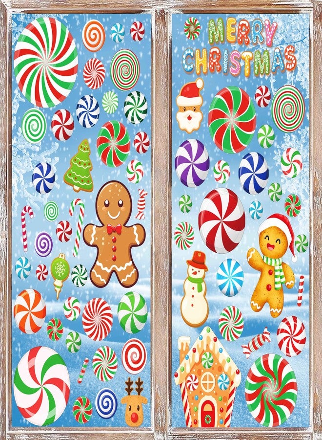 CYNOSA Christmas Candy Window Decals & Stickers - Candy Cane Christmas Decorations for School, Home & Wall Windows - Image 3